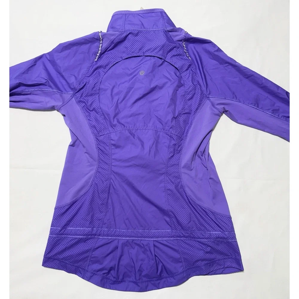 Lululemon Athletica Women's Purple Full Zip Track Jacket, Size 8